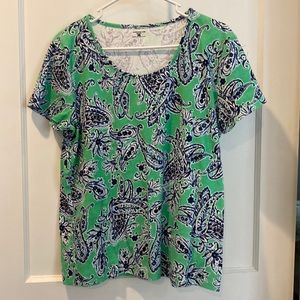 Ladies Jones New York shirt sleeve top. Size XL. Great condition.